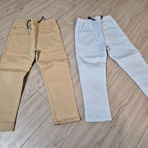 Heritage Kids Casual Khaki and Light Blue Pants